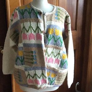 Cotton knitted cardigan